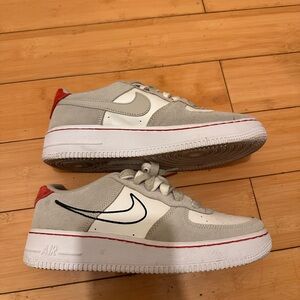 Nike 50th anniversary White and Gray Sneakers with Red Accents